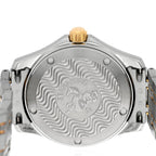 Stainless Steel 18K Yellow Gold 36mm Seamaster 120M Quartz Watch Silver 396.1501