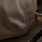 Glazed Calfskin Small Deauville Tote Black