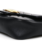 Calfskin Matelasse Super Mini GG Marmont Shoulder Bag Black