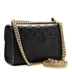 Guccissima Small Padlock Shoulder Bag Black