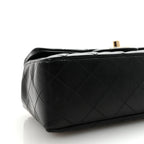 Lambskin Quilted Mini Rectangular Flap Black