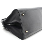 Polished Saddle Calfskin Soft Margaux 12 Black