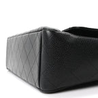 Caviar Quilted Maxi Double Flap Black