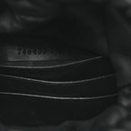 Calfskin Matelasse Front Pocket Mini GG Marmont Bucket Bag Black