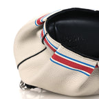 Calfskin 22 Mini Elephant Crossbody Bag Soft White Red