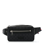 Soft GG Supreme Monogram Web Belt Bag Black Grey