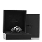 Stainless Steel Ceramic Diamond Dial 38mm J12 Quartz Watch Black