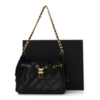 Caviar Quilted Mini Chanel 25 Handbag Black