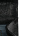 Grained Calfskin Bee Star Small Padlock Shoulder Bag Black