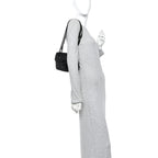 Calfskin Matelasse Monochrome Mini GG Marmont Shoulder Bag Black