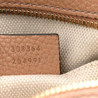 Pebbled Calfskin Small Soho Disco Bag Camelia