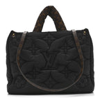 Econyl Monogram Pillow Giant Onthego MM Black