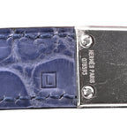 Matte Porosus Crocodile 18K White Gold Diamond Birkin 35 Bleu Brighton