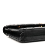 Lambskin Quilted Wallet On Chain WOC Black