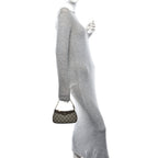 GG Supreme Monogram Textured Dollar Calfskin Mini Ophidia Chain Bag Beige Ebony