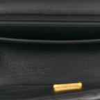 Lambskin Quilted Mini Rectangular Flap Black