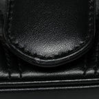 Calfskin Matelasse Mini GG Marmont Shoulder Bag Black