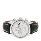Stainless Steel Calfskin 43mm Transocean Chronograph 1461 Annual Calendar Automatic Watch Silver A19310