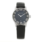 Stainless Steel Calfskin 29mm Atlas 2-Hand Quartz Watch Black