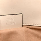 Calfskin Matelasse Super Mini GG Marmont Shoulder Bag White