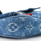 Monogram Pochette Accessories Cargo  Blue Denim