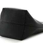 Grained Calfskin Medium N/S Park Tote Black