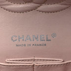 Caviar Quilted Medium Double Flap Light Pink