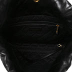 Shiny Calfskin Quilted Small Chanel 22 Black