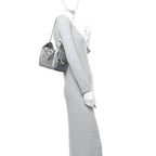 Metallic Caviar Quilted Mini Chanel 25 Handbag Anthracite
