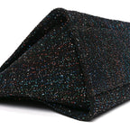 Calfskin Sequin Medium Deauville Tote Black