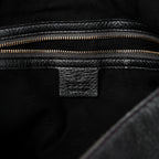 Pebbled Calfskin Medium New Jackie Shoulder Bag Black