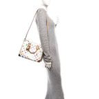 LV X TM Monogram Multicolor Speedy Bandouliere 25 White