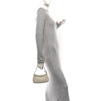 GG Supreme Monogram Textured Dollar Calfskin Web Mini Ophidia GG Handbag Beige Mystic White Oatmeal