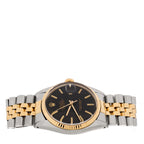Stainless Steel 18K Yellow Gold 36mm Oyster Perpetual Datejust Watch Black 16233