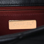Goatskin Quilted Large Chanel 19 Flap Black