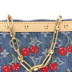 LV X TM Monogram Denim Cerises Pochette Accessories Blue