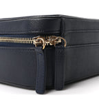 Caviar Quilted Medium CC Filigree Vanity Case Navy
