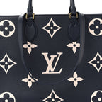 Empreinte Monogram Giant Onthego MM Navy Creme