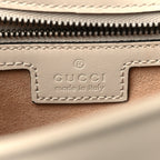 Calfskin Matelasse Small GG Marmont Shoulder Bag White