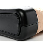 Aged Calfskin Quilted Small Gabrielle Hobo Beige Black