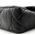 Lambskin Quilted Medium Chanel 19 Flap Black