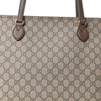 GG Supreme Monogram Medium Ophidia Shopping Tote Ebony