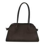 Grained Calfskin Margaux Shoulder 12 Deep Brown