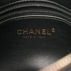 Caviar Quilted Filigree Waist Bag Black