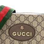 GG Supreme Monogram Web Neo Vintage Shoulder Bag Beige New Acero Crop