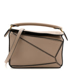 Calfskin Mini Puzzle Bag Sand