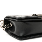 Caviar Quilted Small Boy Flap Black