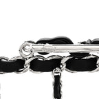 Brass Calfskin Grocery By Chanel Minaudiere Shopping Basket Silver
