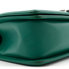 Lambskin Quilted Medium Boy Flap Green