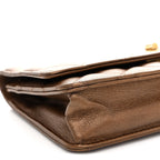 Metallic Calfskin Quilted 2.55 Reissue Wallet On Chain WOC Bronze